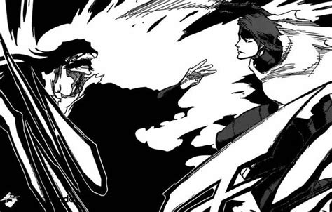 Yhwach Aizen Fight Tybw Bleach Manga Panel Bleach Manga Bleach Anime