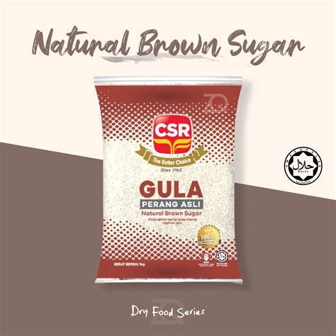 CSR Natural Brown Sugar Gula Perang Asli 1kg Lazada