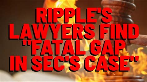 XRP Jury Trial POSSIBLE As Ripple Lawyers Find FATAL GAP IN SEC S