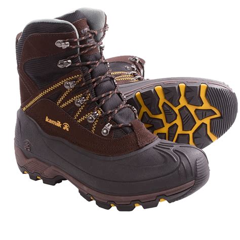 Kamik Snowcavern Snow Boots Waterproof Insulated For Men In Dark Brown