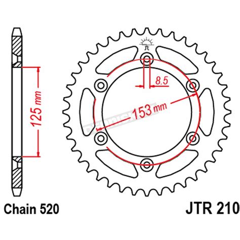 Jt Sprockets Tooth Rear Steel Sprocket Jtr Dennis Kirk