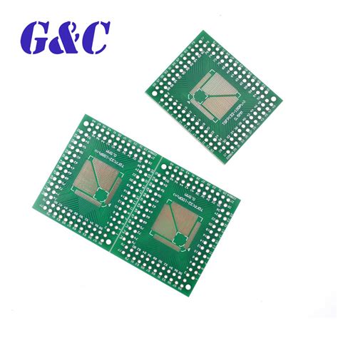 Pcs Qfp Tqfp Lqfp Fqfp To Dip Adapter Pcb Board