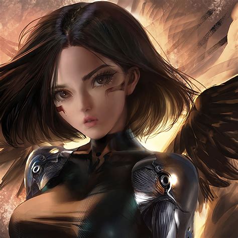 2932x2932 Alita Battle Angel Fantasy Fan Art 4k Ipad Pro Retina Display ...