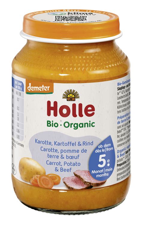 Holle Petit Pot Bio Demeter Carottes Pommes De Terre B Uf G