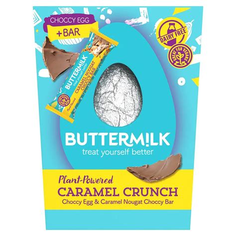 Buttermilk Caramel Crunch Choccy Egg With Caramel Nougat Bar G