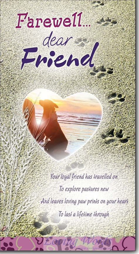 Farewell Dear Friend Greeting Cards By Loving Words