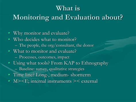 Ppt Monitoring And Evaluation Powerpoint Presentation Free Download