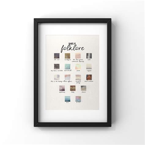 Taylor Swift Folklore Printable Poster/ Folklore Art / Taylor Swift ...