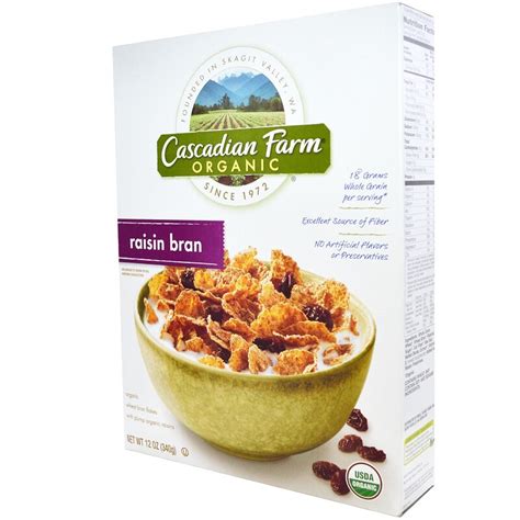 Cascadian Farm Organic Raisin Bran Cereal Oz G Iherb