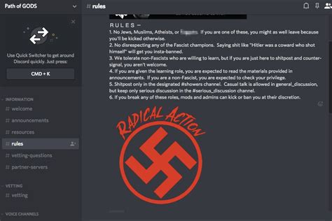 Discord Is A Safe Space For White Supremacists