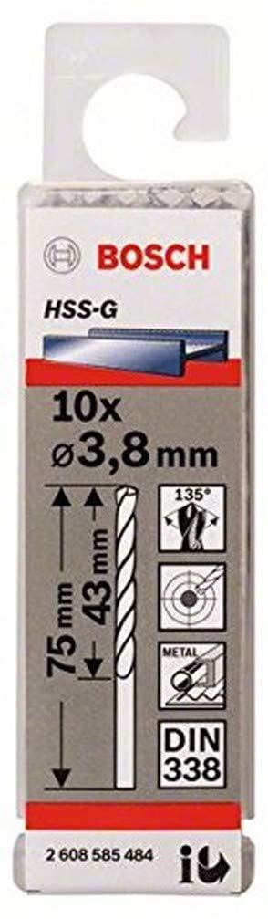 Bosch Accessories Bosch Professional 10 X HSS G Metal Matkap Ucu Metal