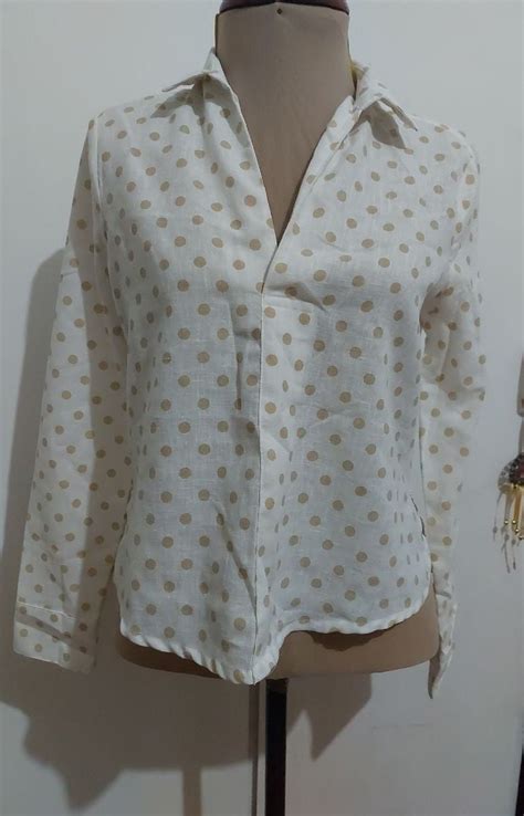 Camisa Bolinha Nude Yessica Camisa Feminina Yessica Usado Enjoei