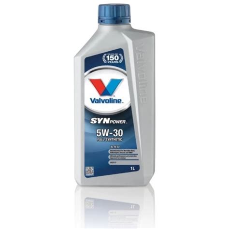 Моторное масло VALVOLINE Synpower XL III C3 5w 30 синтетическое 1 л