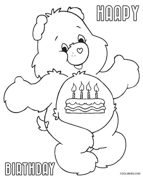 Care Bears Coloring Pages Bear Coloring Pages Birthday Coloring Pages Happy Birthday