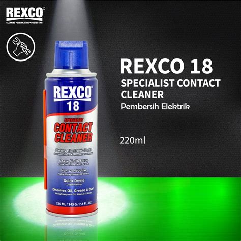 Jual Rexco 18 Contact Cleaner Pembersih Komponen Elektronik 220 ML