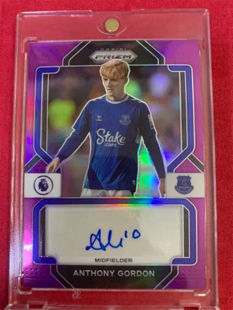 2022 23 PANINI PRIZM Premier League Anthony Gordon Purple AUTO 16 25