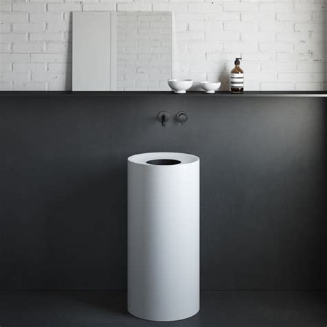 Free Standing Washbasin Hole Rexa Design Corian Without Hole