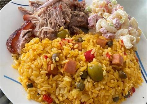 Arroz con gandules estilo puertorriqueño Receta de Mairys Olivo- Cookpad