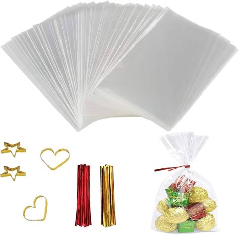 OMBRISA Sachet Plastique Transparent 10 X 15 Cm 200pcs Sachet Bonbon