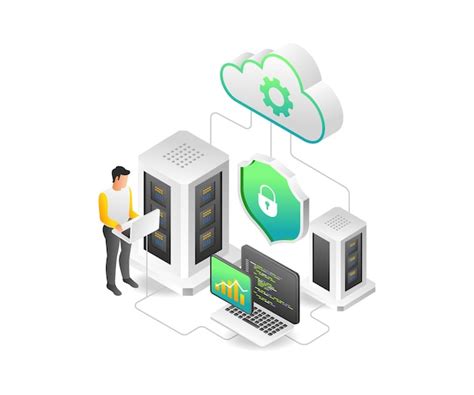 Premium Vector Flat Isometric Illustration Concept Of Maintaining