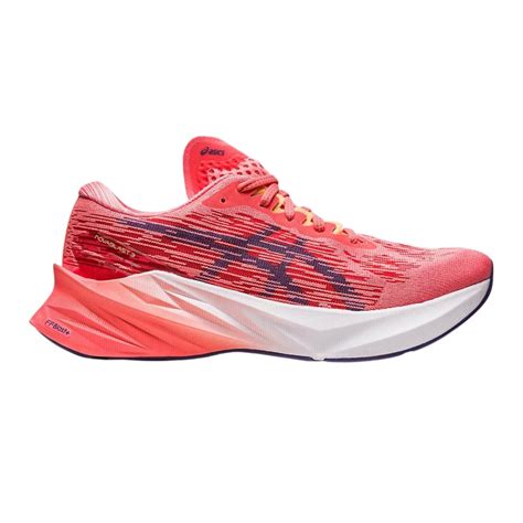 Asics Novablast Rouge Blanc Femmes Chaussures De Course L Livraison