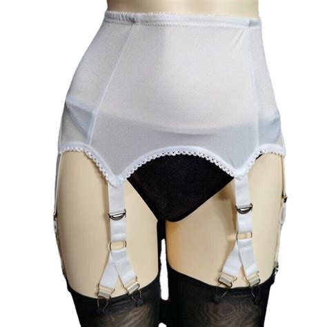 Women Sexy Vintage Retro Garter Belts 6 Straps W 12 Claws Girdle