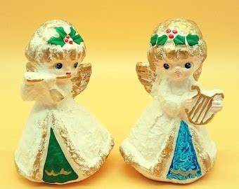 Vintage Christmas Angel Ardco Made In Japan Etsy