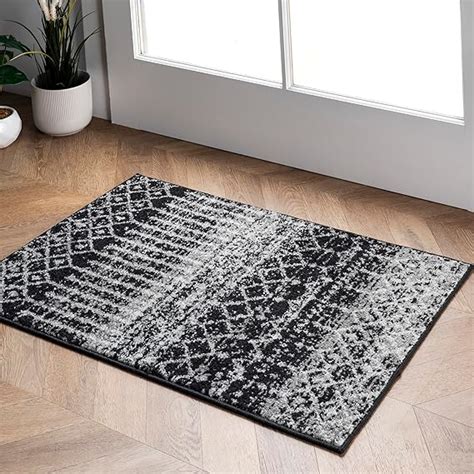 Amazon NuLOOM 2x3 Moroccan Blythe Area Rug Black Faded Bohemian