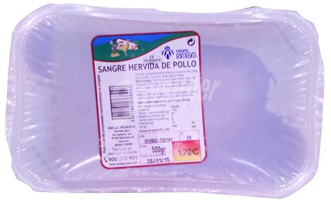 Sada Pollo Sangre Hervida Fresco Bandeja 500 G