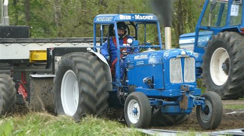 Fordson Major Turbo Pulling The Sledge At Pulling Event In Grindsted