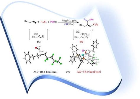 钯催化未活化烯烃全氟烷基羰基化生成 β 全氟烷基酯的机理见解：dft 研究the Journal Of Physical Chemistry