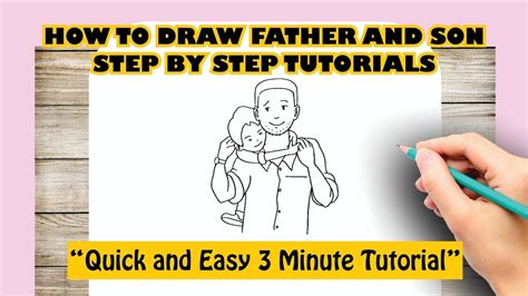 How To Draw Father And Son Step By Step Tutorials YouTube