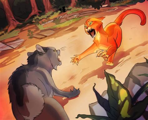 Graystripe And Firestar By Wild Leap Warrior Cat Warrior Cats Digital Drawing