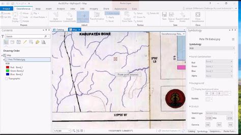 How To Georeference Scanned Map In Arcgis Pro Youtube