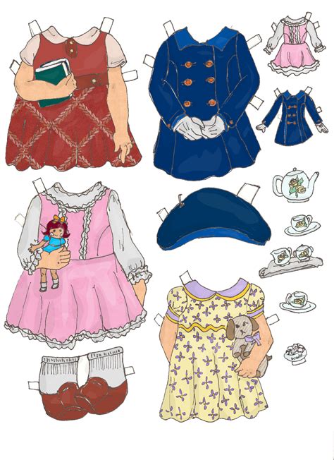 Miss Missy Paper Dolls Maxine And Mayble Colored Part 2