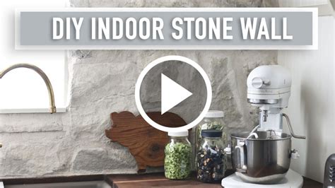 DIY Interior Stone Accent Wall - Tidbits