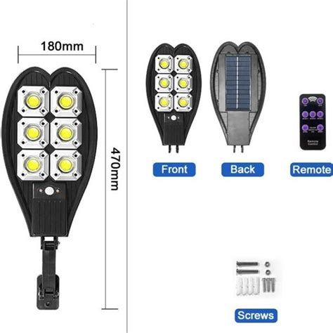 Borne Solaire Cob Applique Murale Led Solaire Avec D Tecteur De