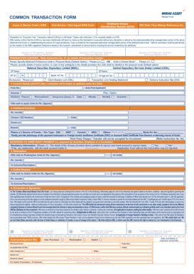 Fillable Online Common Transaction Form Mirae Asset Global