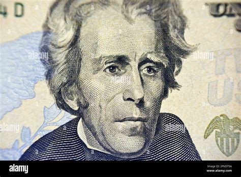 Andrew Jackson Portrait On The Banknote Of 20 Dollars Twenty American