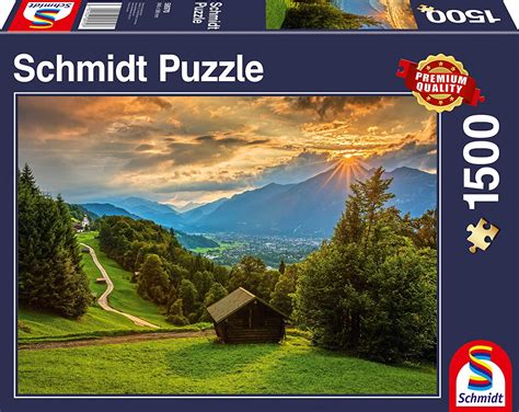 Coucher De Soleil Sur Wamberg 1500 Teile SCHMIDT SPIELE Puzzle