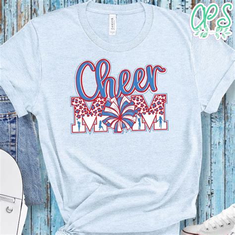 Cheer Mom Cheetah Png File Template Custompartyshirts Studio