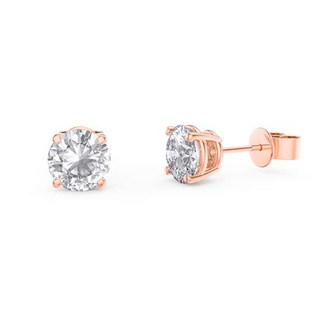 Charmisma 1ct Diamond 18ct Rose Gold Stud Earrings Jian London