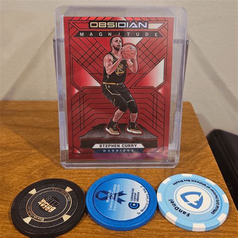 Stephen Curry 2021 22 Obsidian Basketball Electric Etch Red Flood