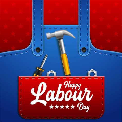 Free Vector Labour Day Greetings