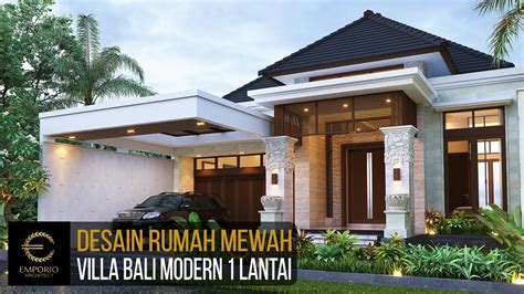 Jasa Arsitek Desain Rumah Bali Modern 1 Lantai Lebar 12 5 M Luas