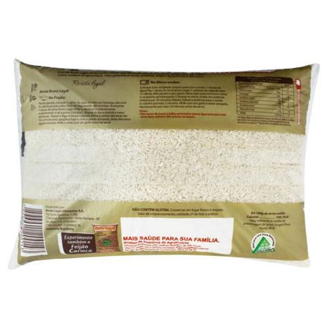 Arroz Polido Tipo 1 Broto Legal Pacote 5kg MEDEIROS SUPERMERCADOS