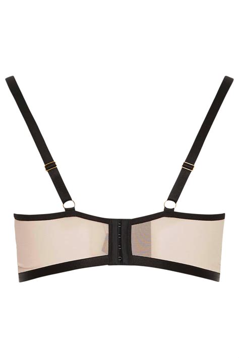 YOURS Plus Size Nude Strap Detail Underwired Bra Yours Clothing