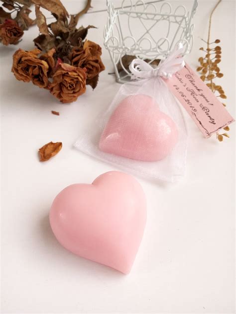 Heart Shaped Soaps Mini Soap Hearts Pink Wedding Shower Heart Soaps