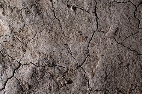 Textura De Tierra Craqueada Seca Sin Desierto De Agua Imagen De