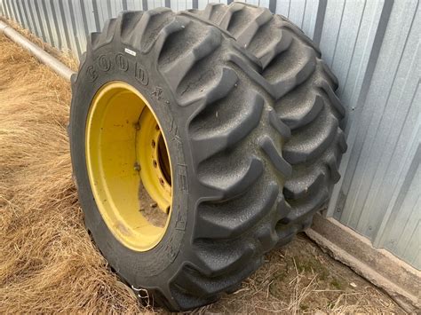 John Deere Goodyear 169 28 Tractor Tires And Rims Bigiron Auctions